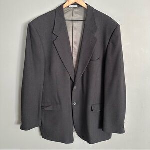 Uomo Ungaro Paris Vintage Single-Breasted‎ Suit Jacket 100% Wool| Dark Grey
